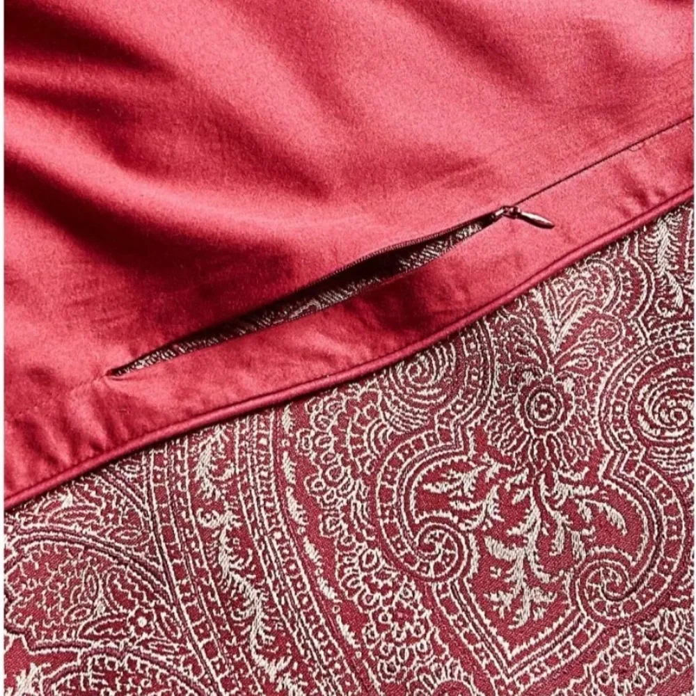 Hotel Collection Classic Regal Paisley Duvet Cover, Berry-King
